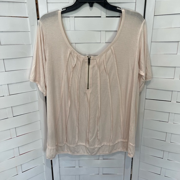 POL Cream Rippled Top - Picture 2 of 4